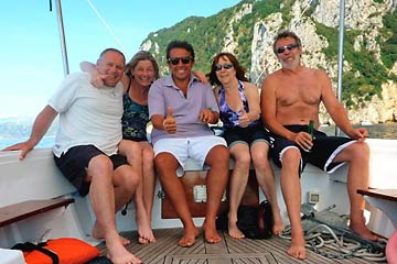 Clients of Gianni's Boat, Italy